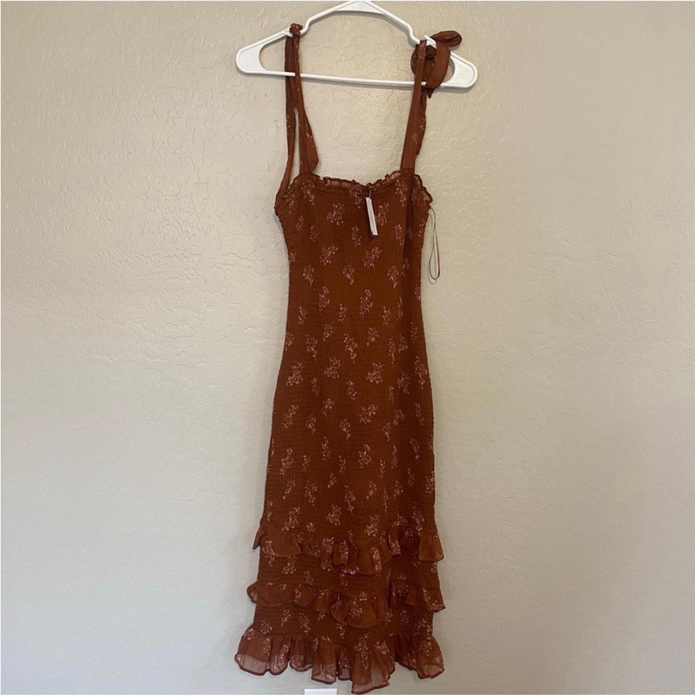 Abercrombie & Fitch Rust Floral Dress